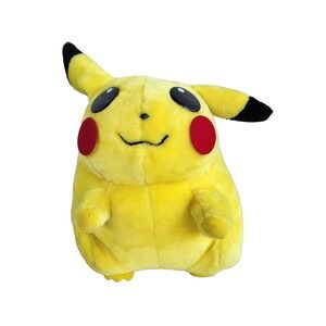 Vintage Jumbo 1999 Pokemon Pikachu Plush Stuffed Toy Nintendo Play By Play 15"